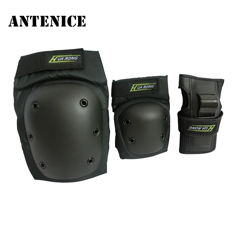 Antenice 6pcs Adult Skating Protective Gear Sets Elbow Knee Pads Bike