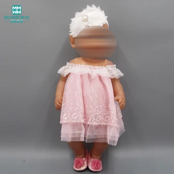 

Doll clohtes for 17inch 43 cm baby dolls Accessories sock White pink red