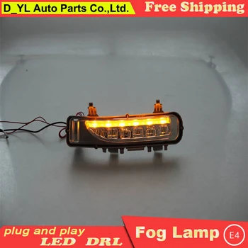 

Car styling For Ford edge 2010-2014 LED DRL For edge High brightness guide LED DRL led fog lamps daytime running lights B style
