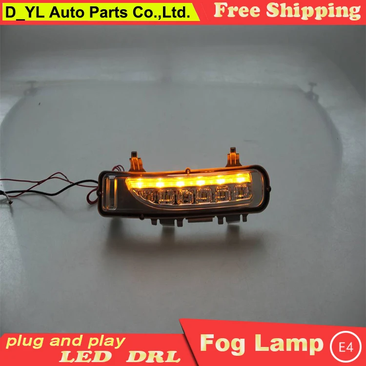 Cheap Car styling For Ford edge 2010-2014 LED DRL For edge High brightness guide LED DRL led fog lamps daytime running lights B style