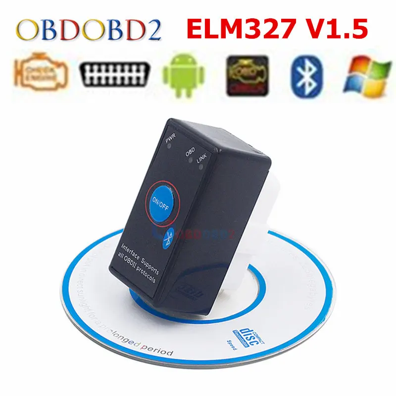 V1.5 супер мини ELM327 Bluetooth ELM 327 версии 1,5 с PIC18F25K80 чип OBD2/OBDII для Android Крутящий момент/планшетный ПК Автомобильный сканер штрих-кода