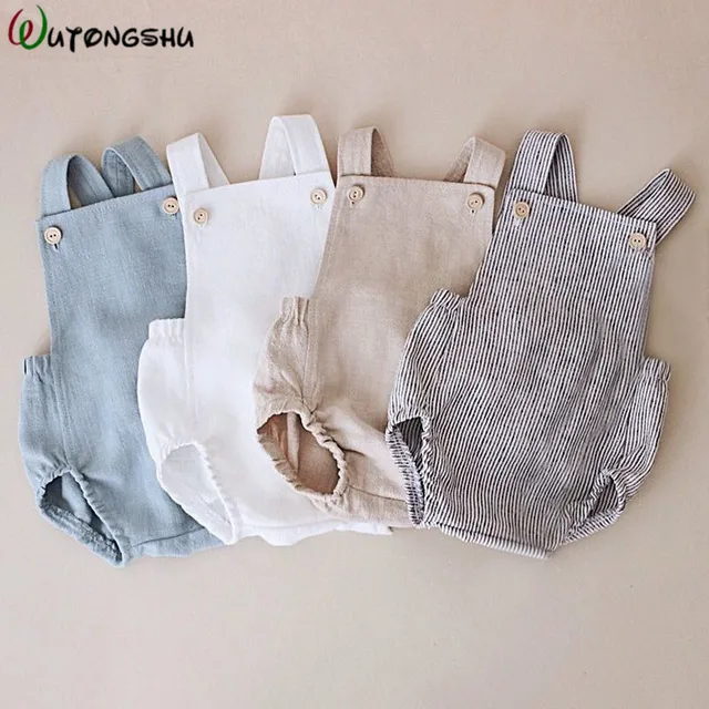 US $6.73 Baby Boys Romper Summer Infant Cotton Unisex Newborn Rompers New Born Baby One-pieces Girls Jumpsui