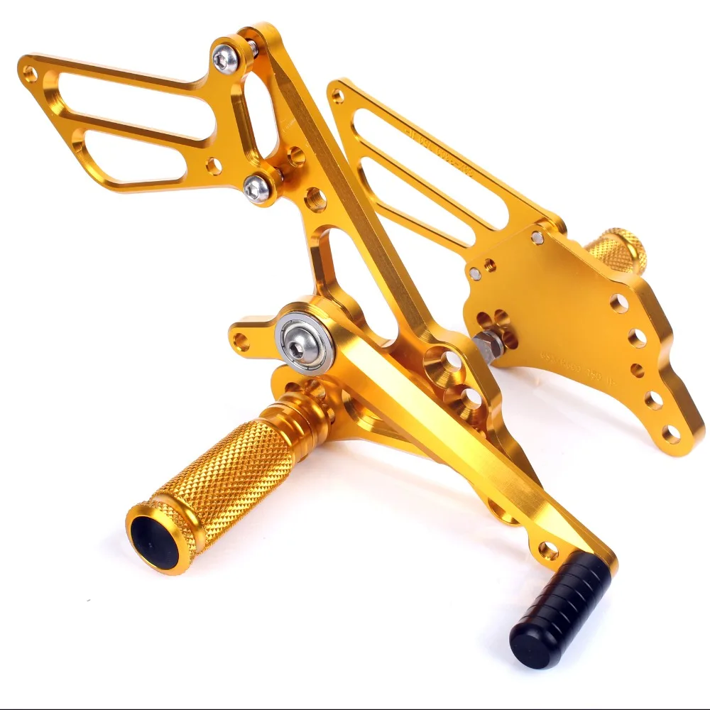 BIKINGBOY Rearsets задние комплекты подножки для GSXR 600 GSX R 750 11 12 13 14 15 16 17 18 регулируемые