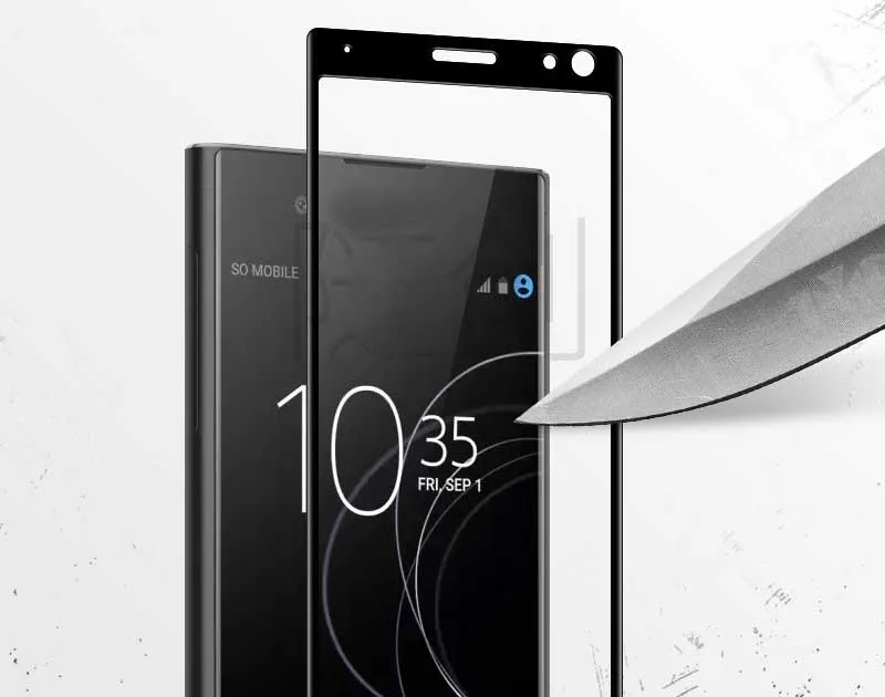Закаленное стекло с полным покрытием для Sony Xperia 10 Plus 1 Защитная пленка экрана XA2