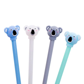 

30pcs/lot Kawaii 3D Animal Koala Shape Gel Pen Party Favors Toy Gift For Students Escolar 0.5mm Black Ink