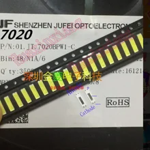 100 шт./лот Jufei SMD СВЕТОДИОДНЫЙ 7020 3v 0,7 W 240mA холодный белый 10000-13000K для ТВ с подсветкой