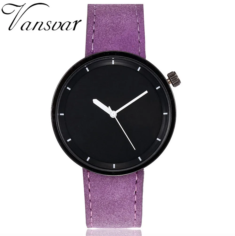 Новые женские роскошные кожаные Geneva нейтральные часы мужские часы дешевые женские часы для девочек наручные часы подарок часы Geneva relojes mujer Часы - Цвет: Purple