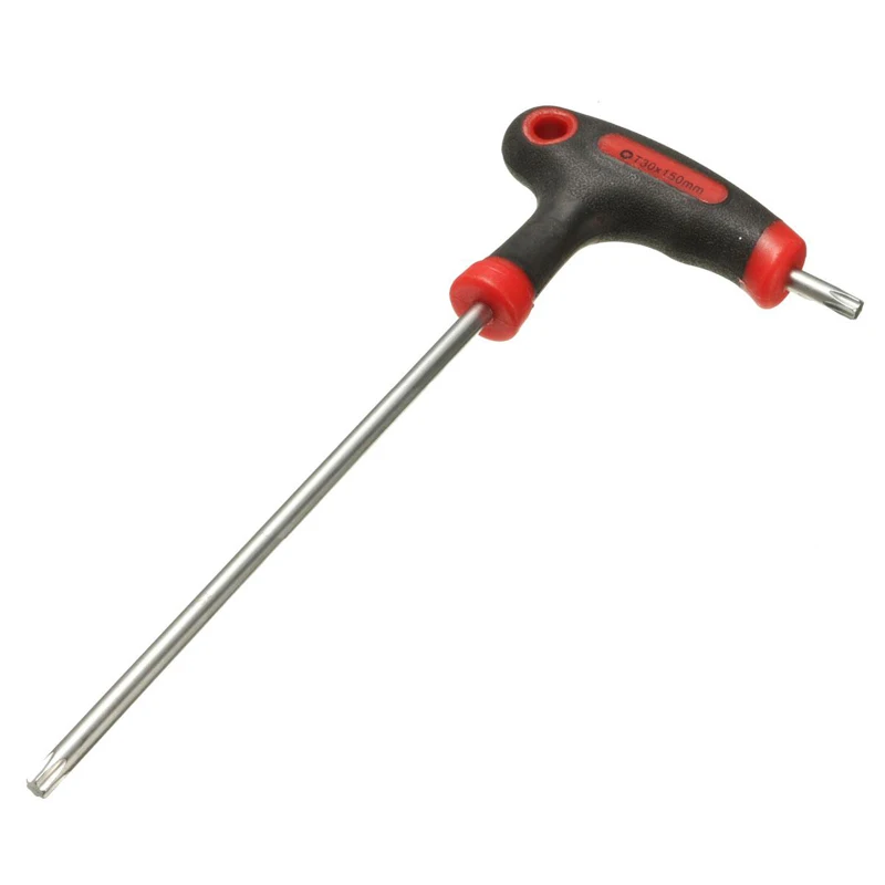 1pcs T10/15/20/25/30/40 T-Handle Grip Torx Hex Screwdriver Allen Key Wrench Tool