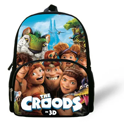 12-дюймовый Mochila школьники Сумки Обувь для мальчиков croods рюкзак детский сад мультфильм croods Школьные ранцы детей Обувь для девочек Bolsa Infantil