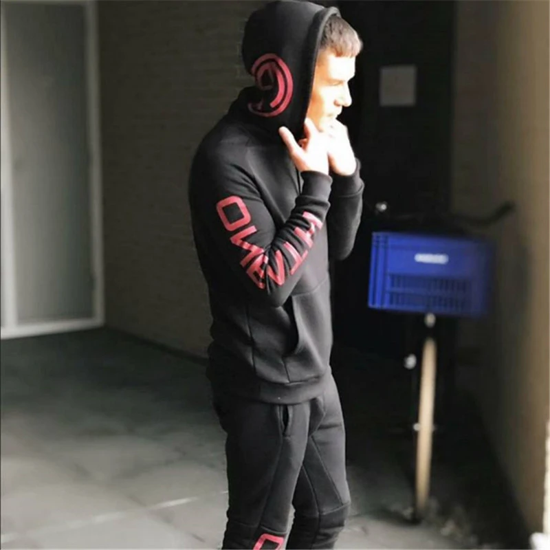 Male Tracksuit Sporting Sweat Suits-22