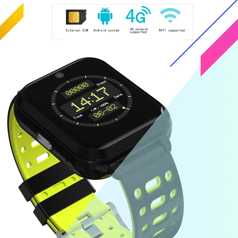 4G smart watch phone Android 1GB/8GB Bluetooth watch phone waterproof Heart Rate tracker GPS WiFi smartwatch pk Z28 Q1 pro