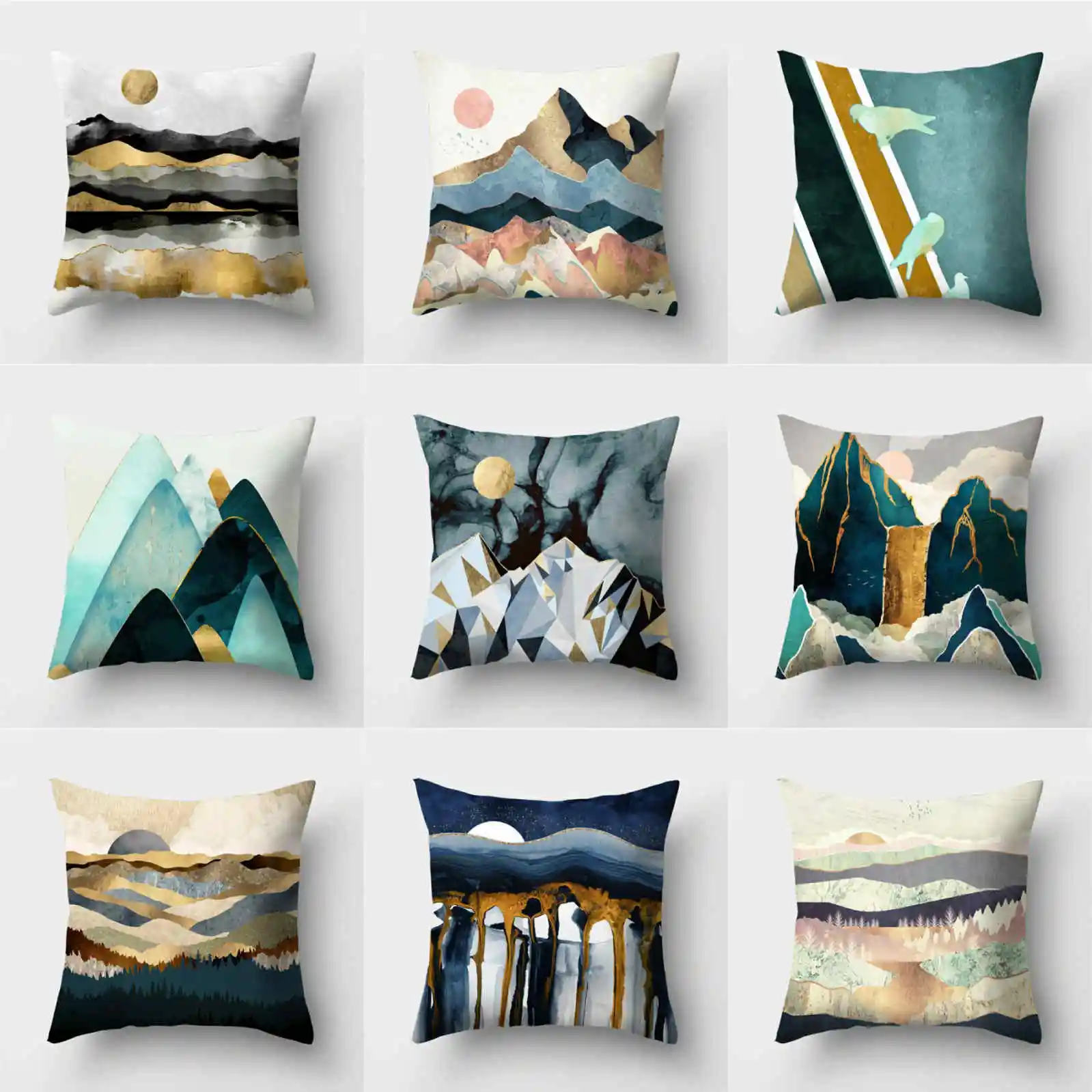 

Sofa Cushion Case Waist 18'' Cover Polyester Decor Throw Home Pillow