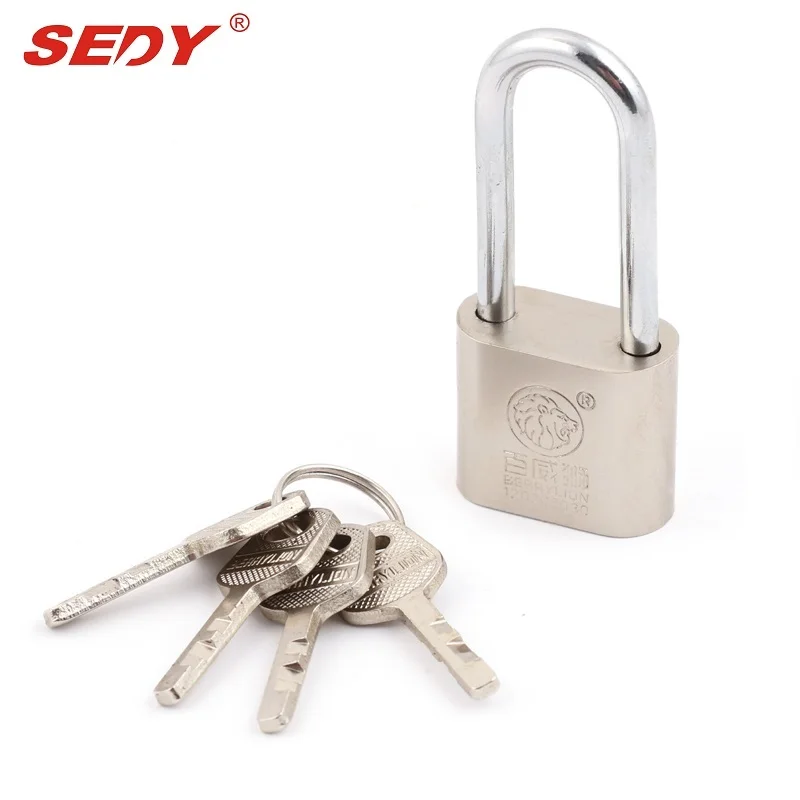 

High Security Steel Padlock 70mm Stainless Shackle Lock Anti-Cut Heavy Duty