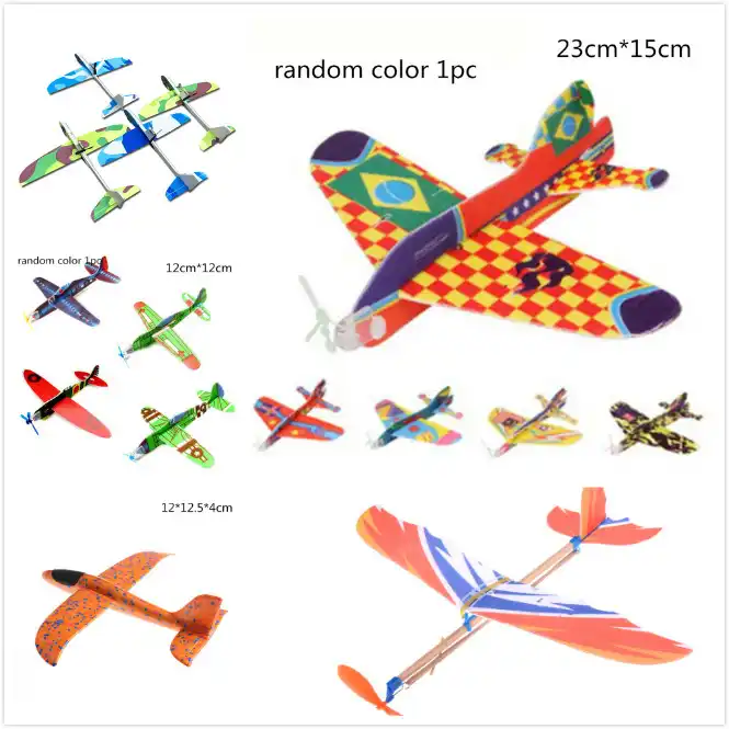 diy hand throw flying glider planes