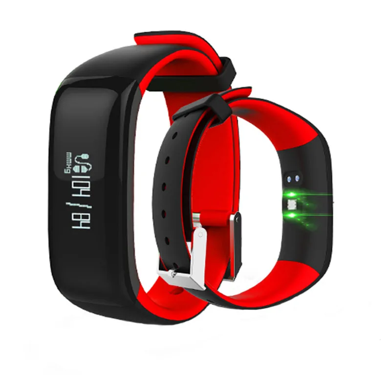 P1 Bluetooth Waterproof IP67 Smartband Heart Rate Monitor Blood Pressure Monitor Wristband Smart Bracelet Wearable 0