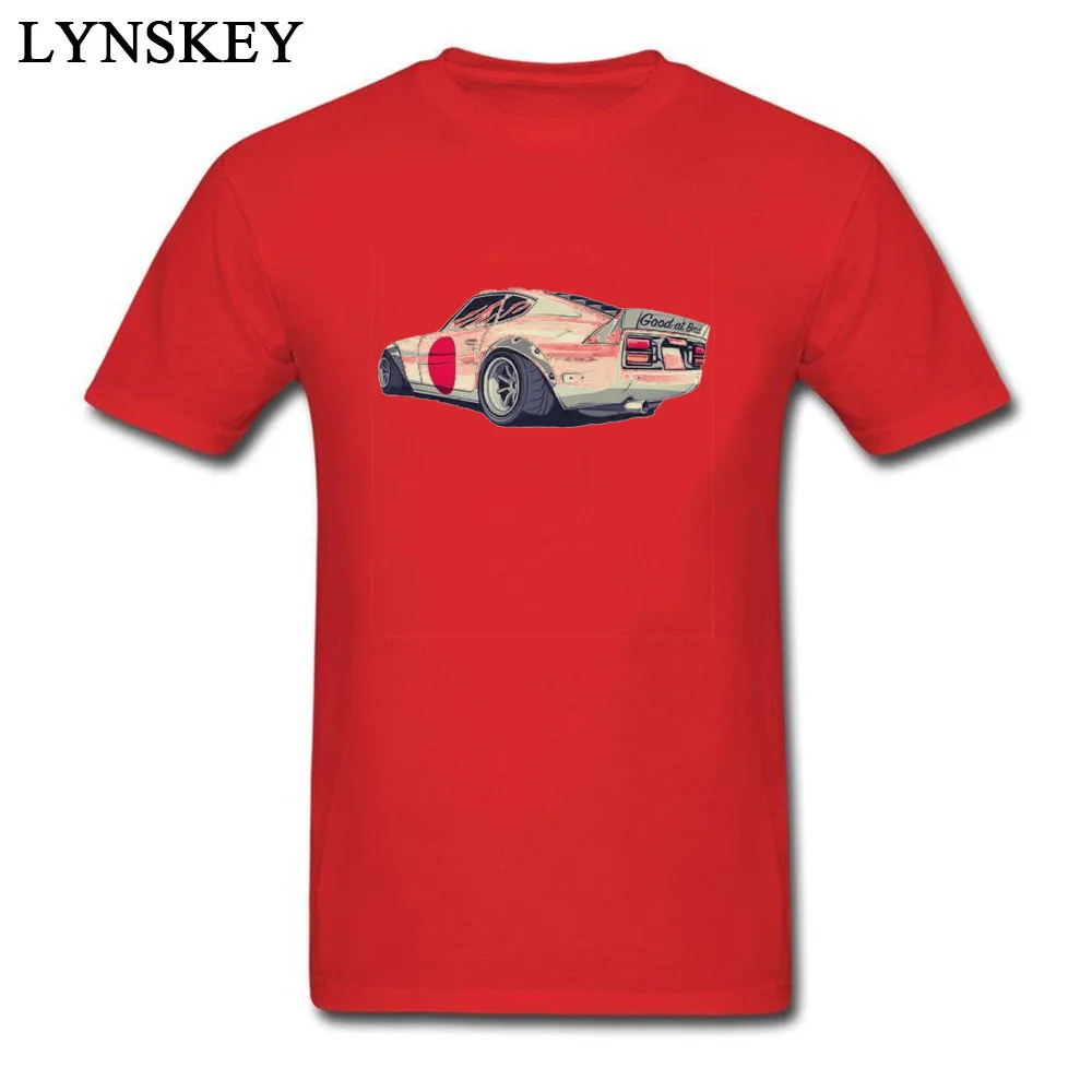 Company Casual Tops Tees Round Neck Summer Autumn 100% Cotton Short Sleeve T Shirts for Men Summer Casual Clothing Shirt Datsun 240z Fairlady Good at Bad red