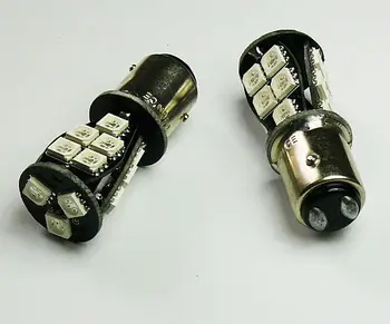 

Free shipping 4pcs/lot P21/5W 380 BAY15D 1157 Rouge 18 Smd Can Bus LED Feux Stop Ampoules Voiture