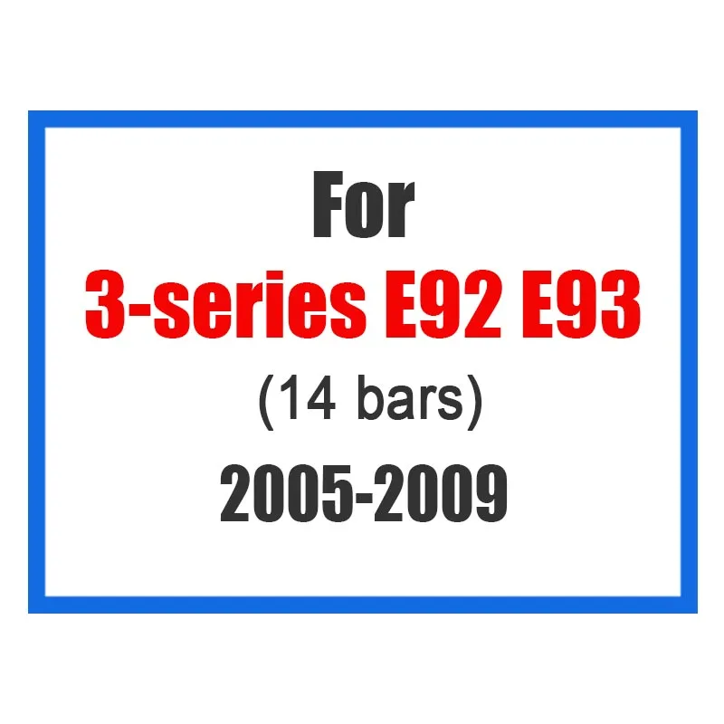 Atreus 3 шт. для BMW 3-серии E46 E90 F30 F34 E92 E93 3 серии Мотоспорт мощность М производительность автомобиля Передняя решетка отделка полосы крышка - Название цвета: For E92E93 2005-2009