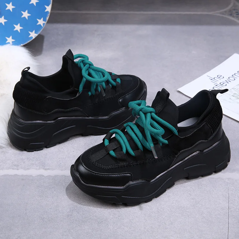 Sport Style 2019 Harajuku Loisirs College Étudiants Papa De Chaussures Universitaire Dames Rue School noir Décontracté Et Beige Nouvelles wvtrStqY