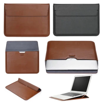 

For Apple MacBook Air Pro Retina 11 12 13 15 15.4 13.3 inch Touch Bar Laptop Bag Envelope PU Protective Sleeve Leather Case Bag