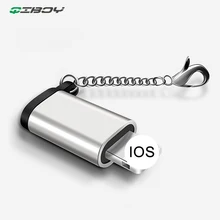 Адаптер для iphone Android Micro USB для освещения OTG Синхронизация данных зарядное устройство конвертер с брелок поддержка Новая система для iphone XS