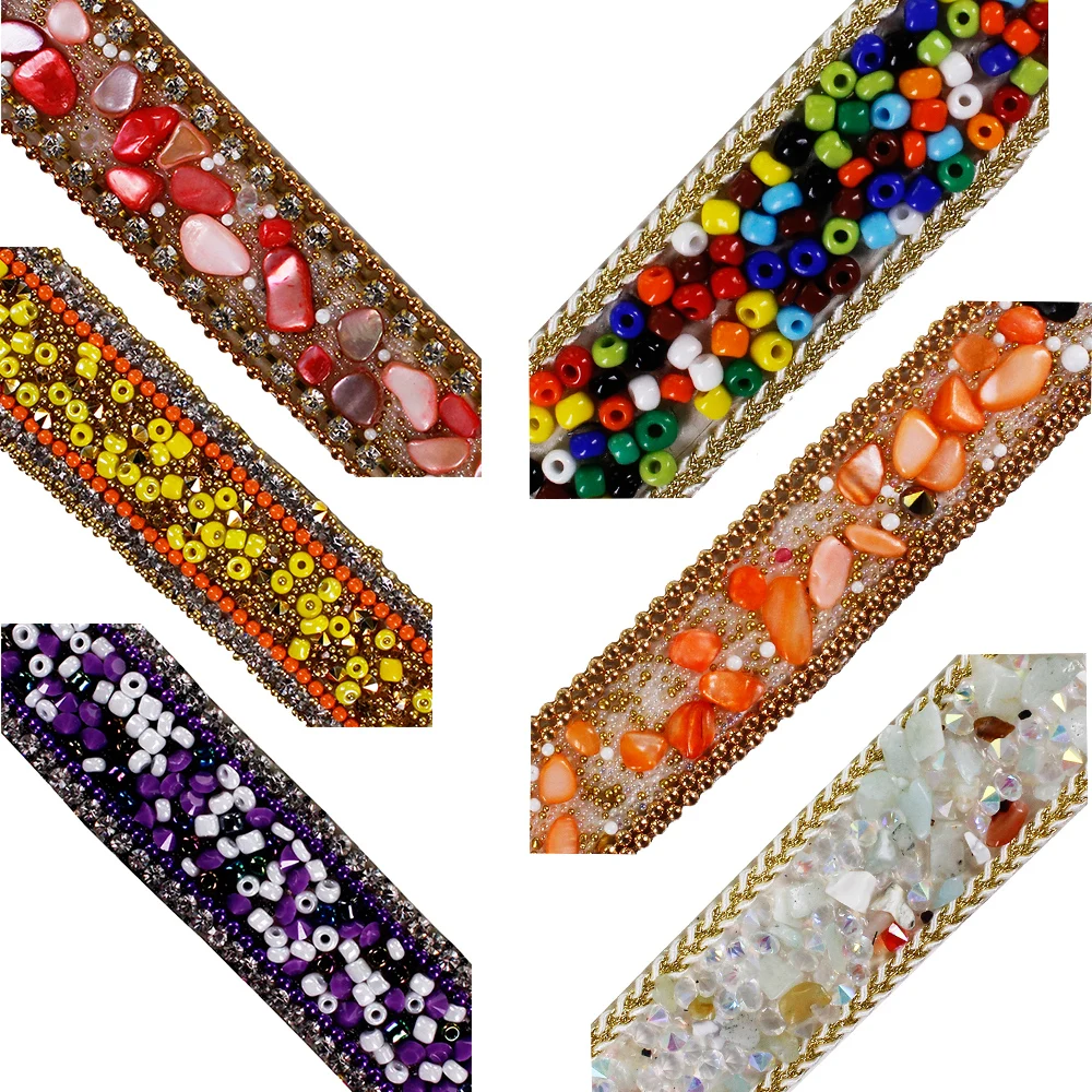 5yard Colourful Hotfix Rhinestones Motifs Bead Diamond Trim Chain Iron on Crystal Reel Embellishment for Clothes Bag T2626 | Дом и сад