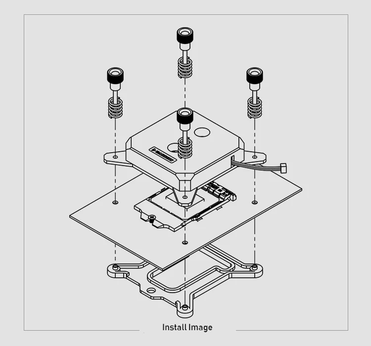 Курган Белый Черный Процессор водяного охлаждения блок подходит INTEL Socket LGA115X меди охлаждения cooler 5 v 3pin свет заголовок LTYK3-04 V2