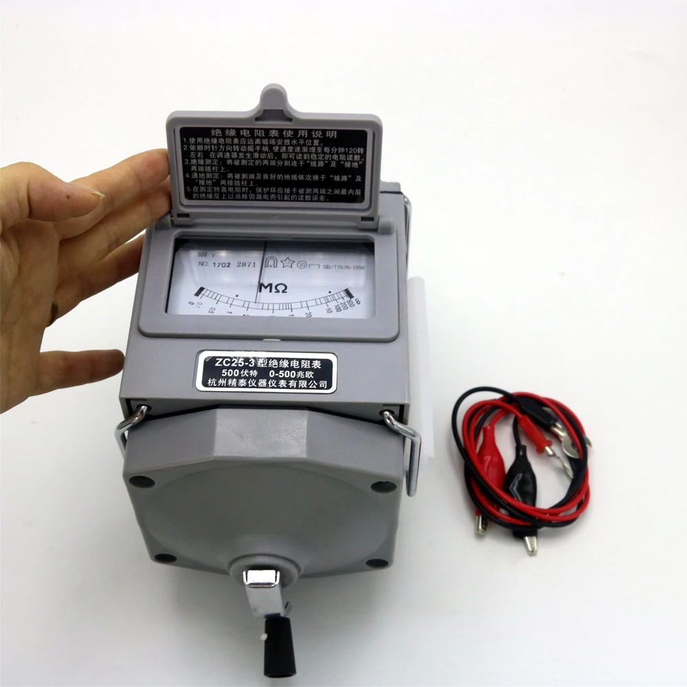 

High quality ZC25-3 500V Insulation Megohm Tester Resistance Meter Megger Megohmmeter