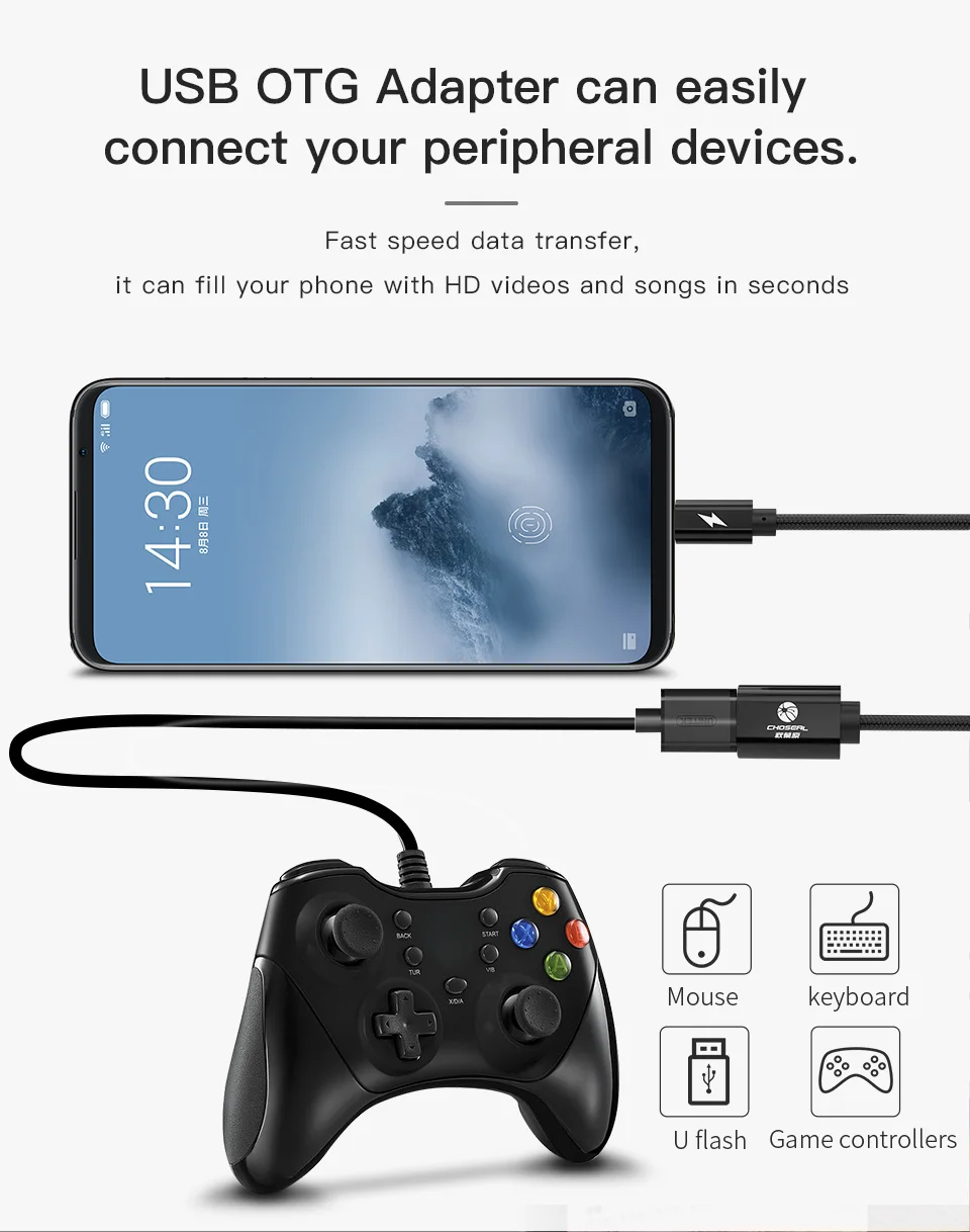 USB C OTG Cable USB 3.0 USB 2.0 OTG Adapter type c OTG for samsung galaxy s8 s9 HUAWEI P10 P20 mate10 pro Macbook USB OTG (3)