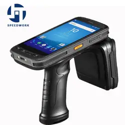 Andorid 6,0 UHF RFID считыватель/сканер с 4G, Wi-Fi, Bluetooth, gps, NFC, штрих-код