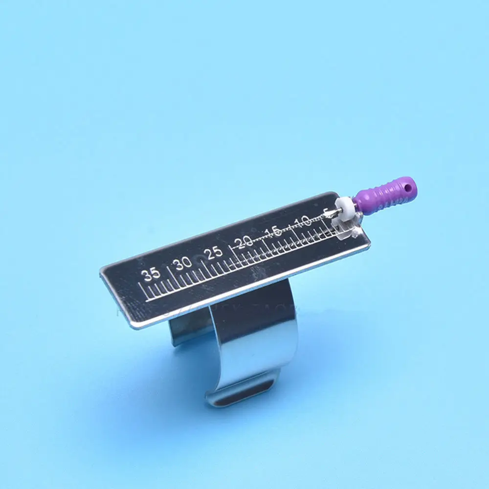 1PCStainlessSteelRootCanalLengthMeasureRulerRingDental