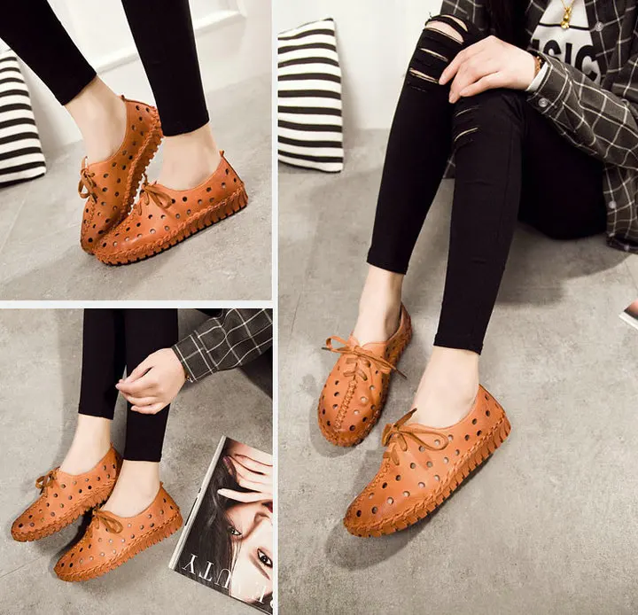 Sneakers Casual Women Flats Shoes Summer Women Hot Authentic Leather Comfortable Shoes For Female Footwear (18)