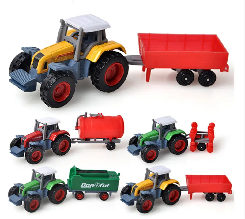 

Toy Car Mini Alloy Farmer Farm Car Trailer Model Children Baby Car Toys