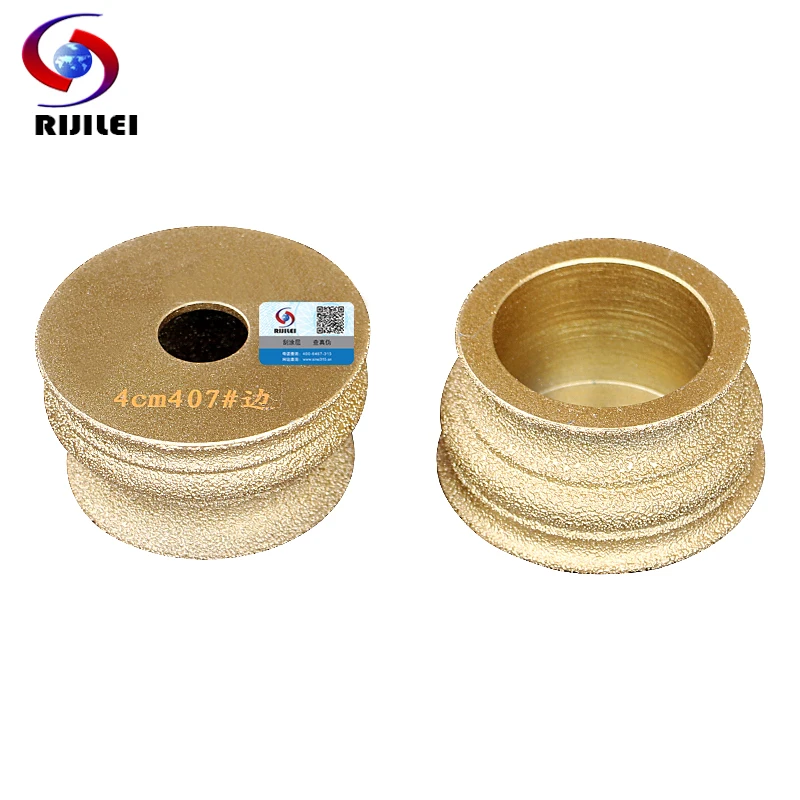 RIJILEI 75mm Diamond Profile Wheel Brazing Diamonds Marble Sanding Disc Angle Grinder Grinding Wheel Marble Discs MX42