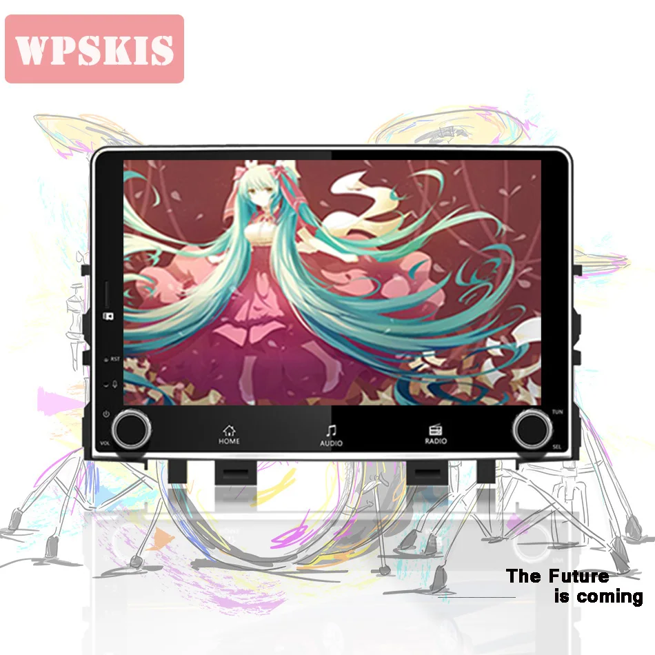 Top Auto Android 9.0 4GB+64GB 1024*600 Full HD Car DVD player GPS navigation for KIA RIO 2017 2018 Car DVD GPS Navigation Head Unit 4