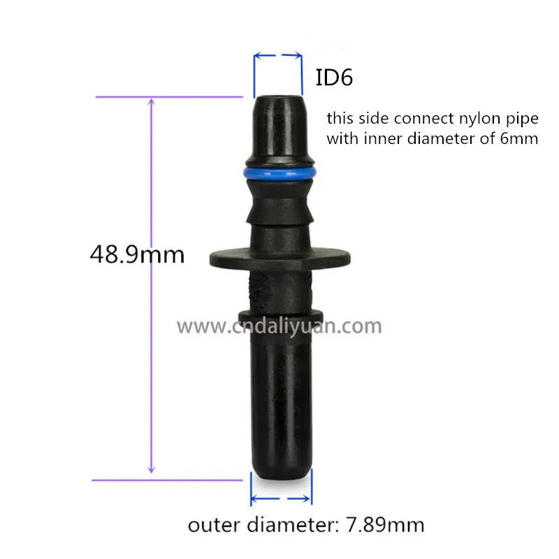 7,89 мм ID6 Универсальный Авто Топливопровод быстрый разъем пластиковый разъем ID6 5 шт. в партии