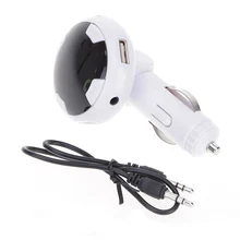 Высокое качество Универсальный двойной зарядное устройство usb FM MP3 3,5 мм аудио цифровой адаптер для iPhone