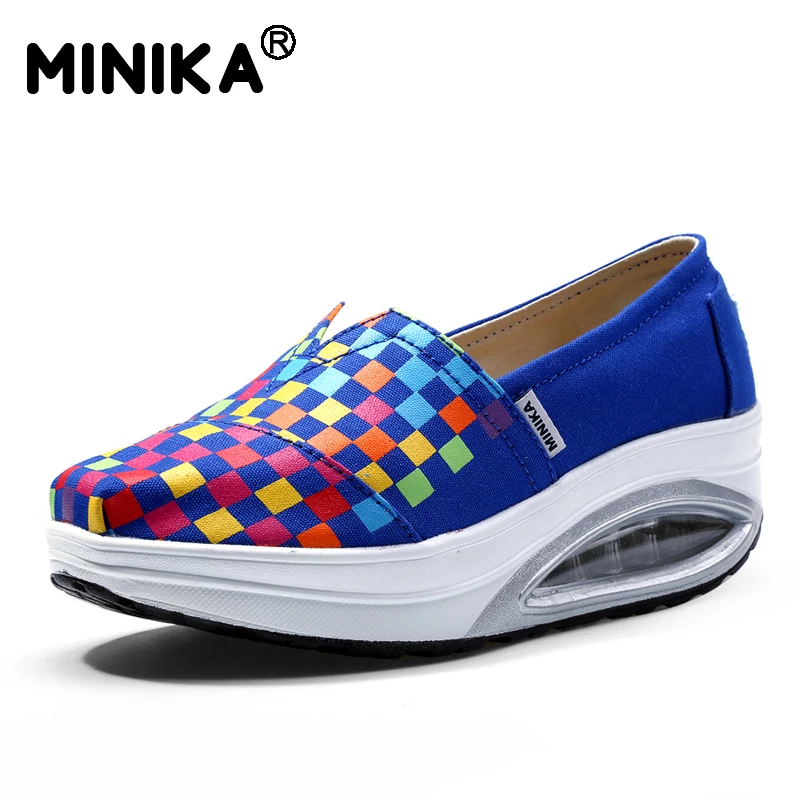 Minika Height Increasing Canvas Shoes Woman Platform Minika Height Increasing Canvas Shoes Woman Platform