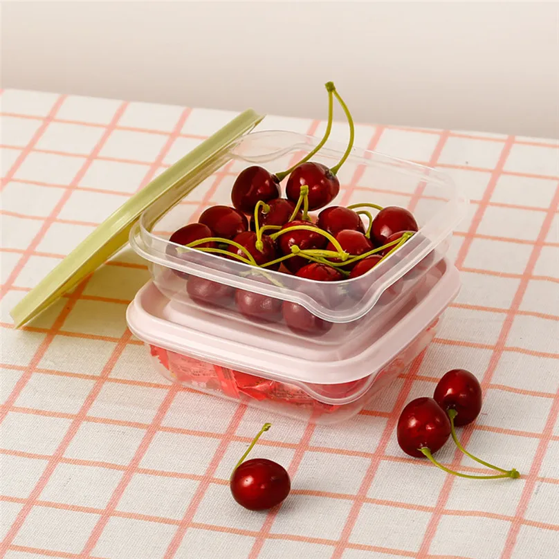 1 set of 17 PCS Kitchen Storage Box Sealing Food Preservation Plastic Fresh Pot Container Storage Boxes #3m18 (11)