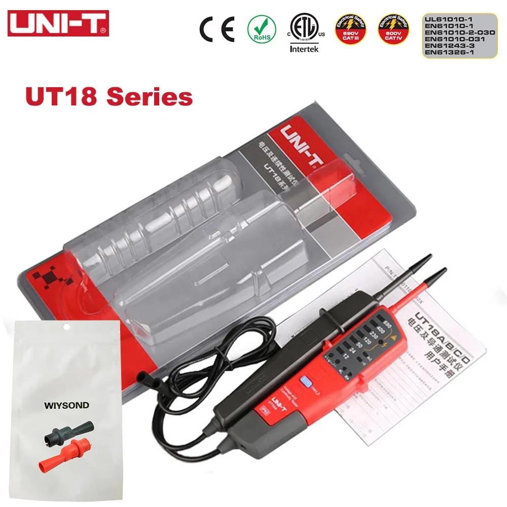 UNI T UT18 Series UT18A UT18B UT18C UT18D ручка мультиметр тестер напряжения и целостности