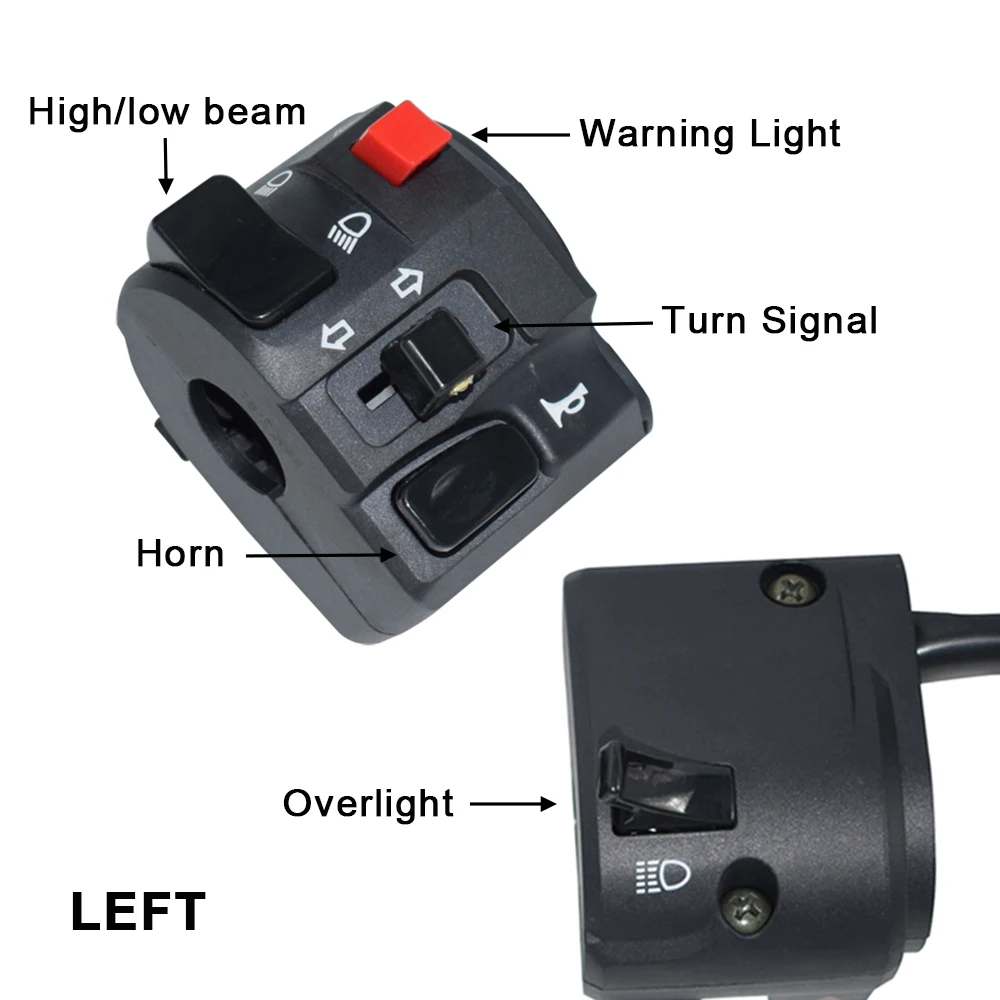 Переключатель сигнала поворота на руль мотоцикла 7/8 дюйма 22 мм|motorcycle switch|handlebar