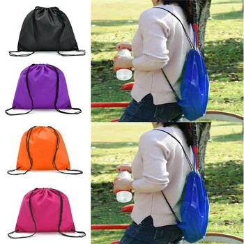 

Hot Drawstring Bag Backpack Waterproof Gym Swim School Book Dance Sport Boy Girl