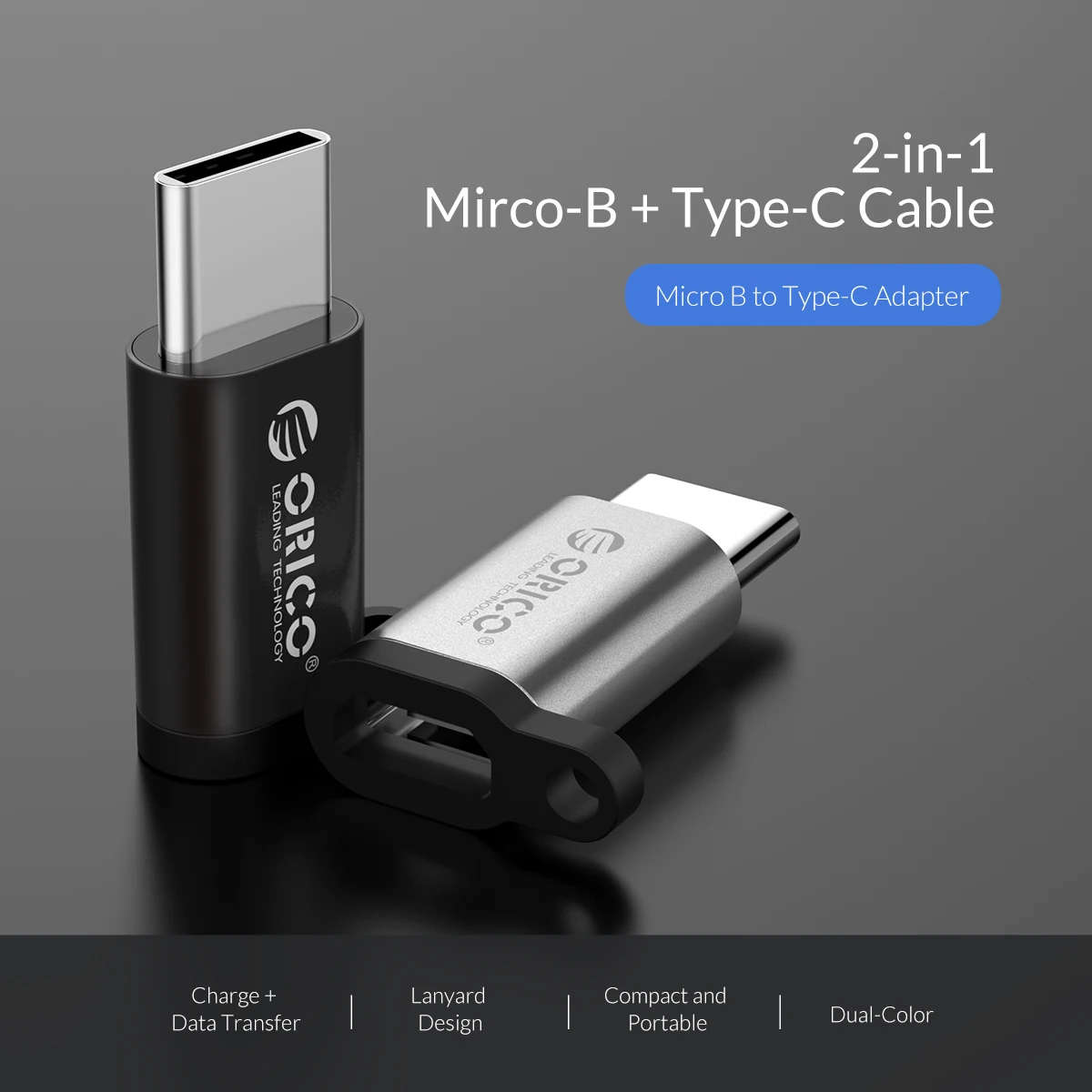 ORICO сплав OTG usb type C адаптер Micro USB для type-C OTG адаптер для зарядки передачи данных конвертер для huawei Macbook