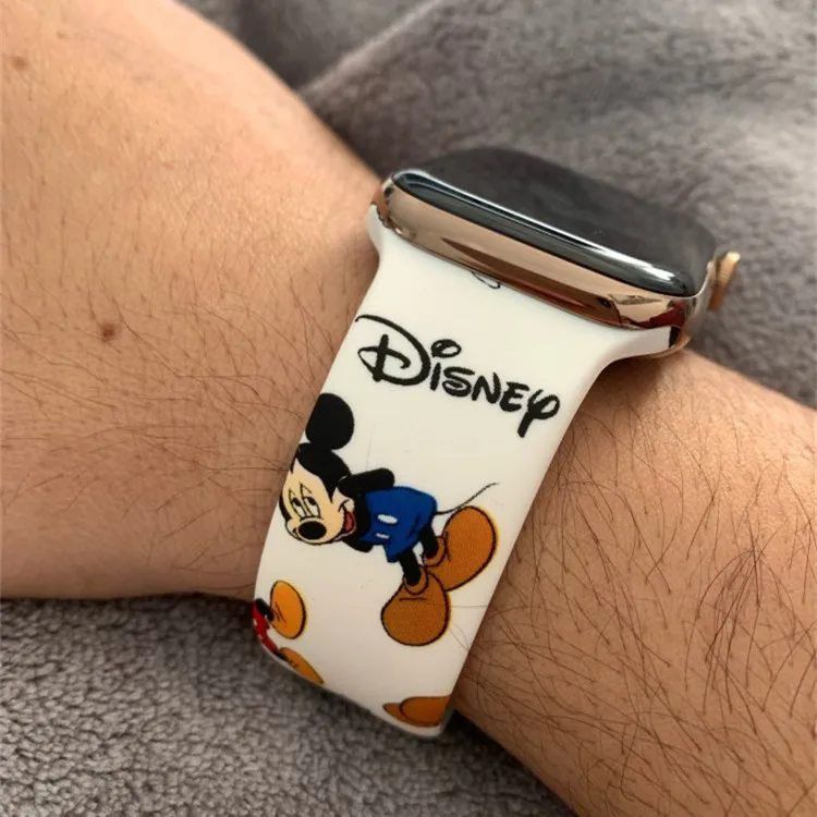 Fashion Cartoon Silicone Watch Band For iWatch 38mm 42mm 40mm 44mm High Quality Watchband Strap For Apple Watch Series 1/2/3/4