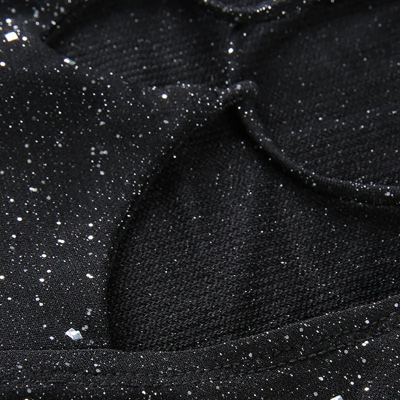 black bling body suit women05