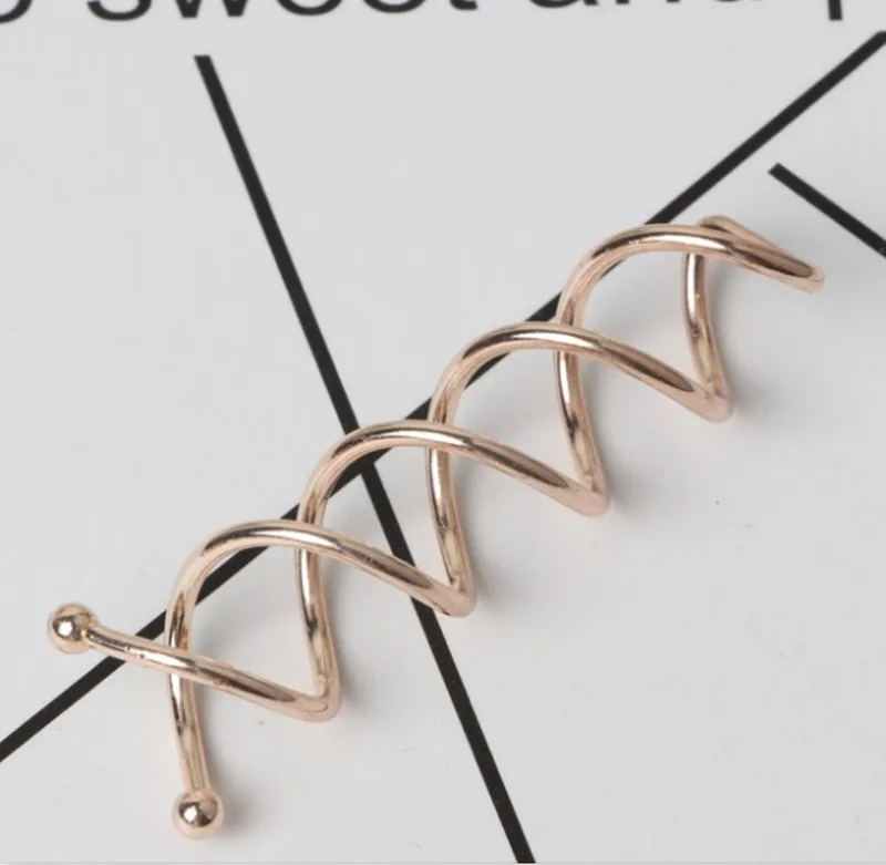 10pcs Gold Silver Black Rose Gold Women Spiral Spin Screw Pin Hair Clip Twist Barrette Hairpins for Women Girl