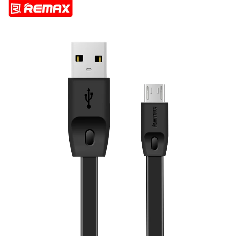 Remax 1 м 2 м Micro USB кабель для передачи данных для huawei P8 Mate7 Mate8 samsung S6 S7 Note4 Redmi 4 5 6 Быстрая Зарядка телефона Android USB кабель - Цвет: Black