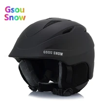 Gsou Снежный бренд зимние для взрослых сверхлегкие уличные лыжные спортивные женские шлемы мужские Сноубординг снежные спортивные защитные шлемы