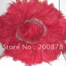 L034 тибетский мастиф из шерсти яка красный ошейник-кехор, ошейник Zangao, 2 слоя, для мужской собаки, 18 см, низкий минимальный заказ