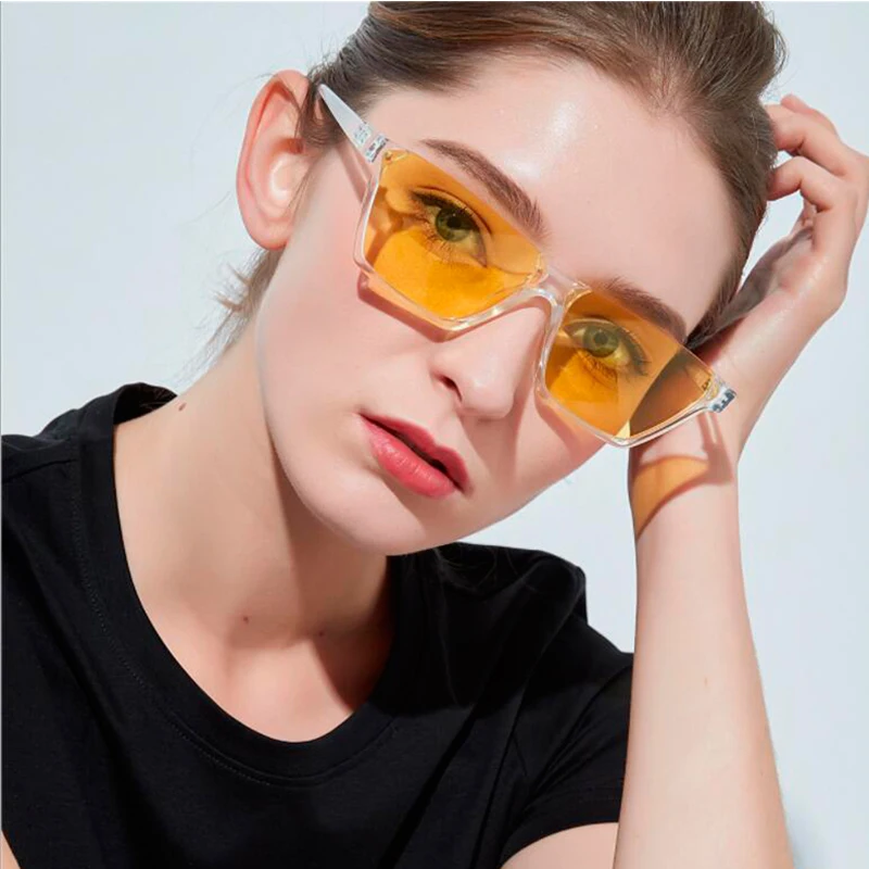 

FU E Fashion Cat Eye Sunglass Semi Rimless Frame Luxury Brand Designer Classic Beige Sunglasses Women Men Clear Vintage Oculos